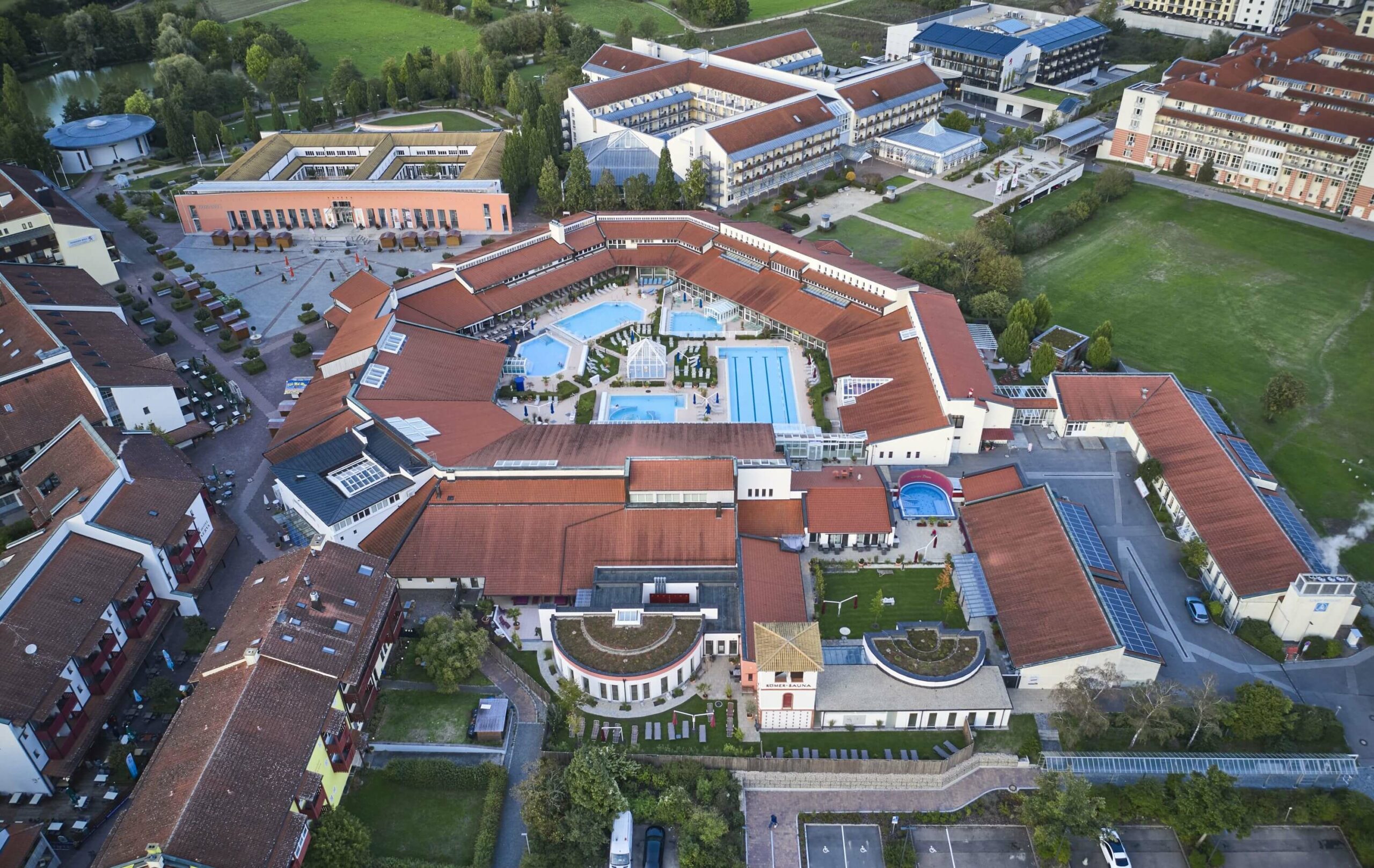 Luftaufnahme Limes-Therme Bad Gögging