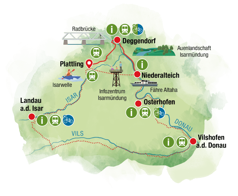Karte Radfahren Tour 3