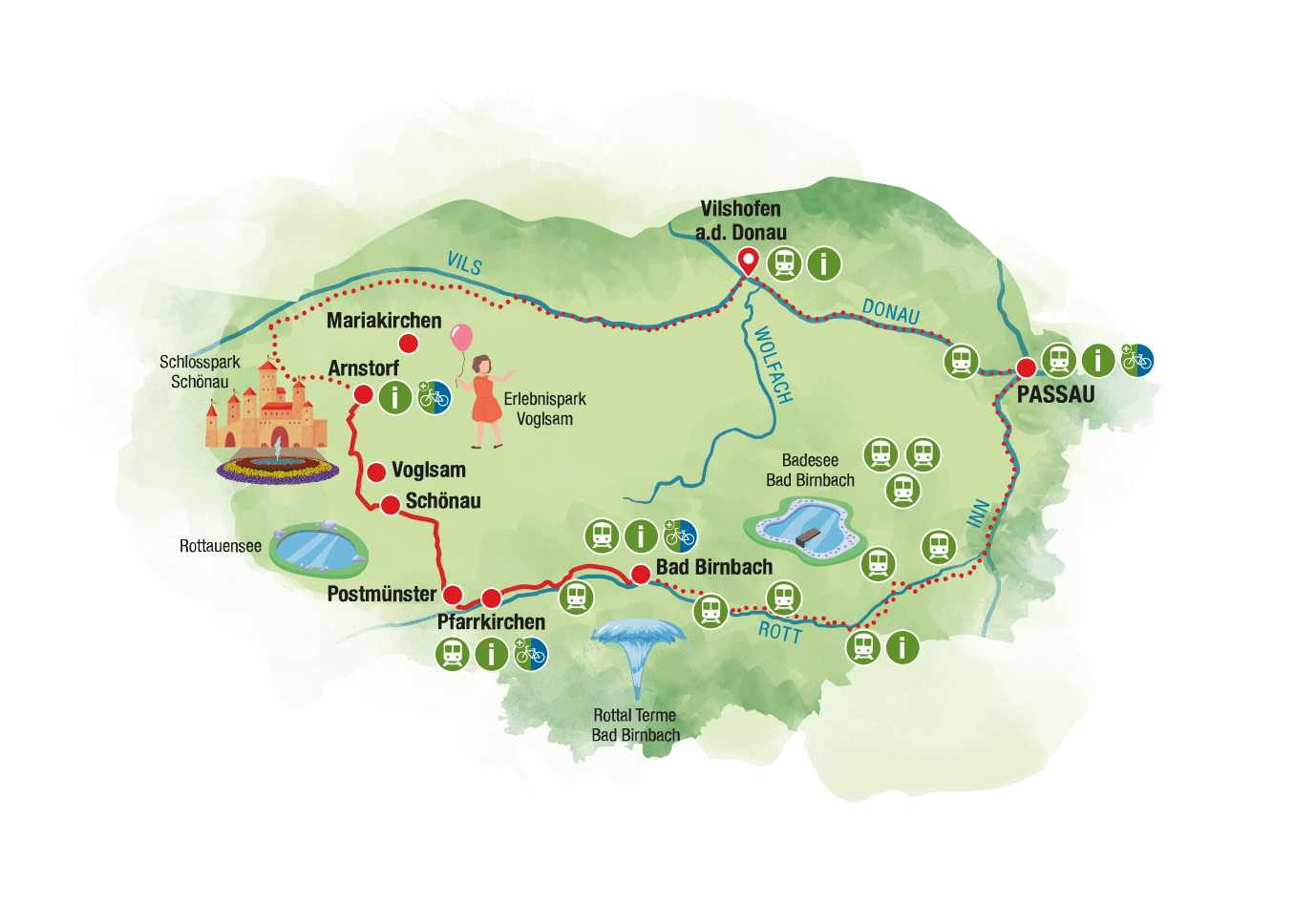 Karte Radfahren Tour 4