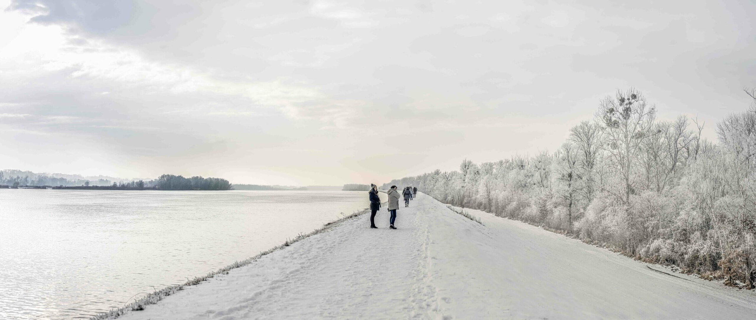 Wanderweg Bad Füssing im Winter